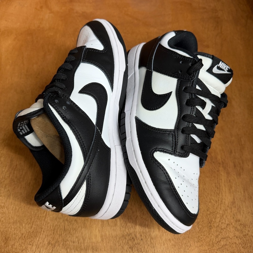 Nike Dunk Low Shoes Womens Size 7 Black White Panda Sneakers DD1503-101